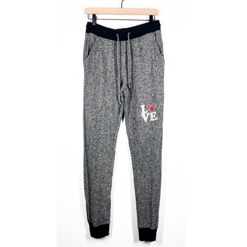 Disney Parks Mickey Mouse Gray Joggers Size M